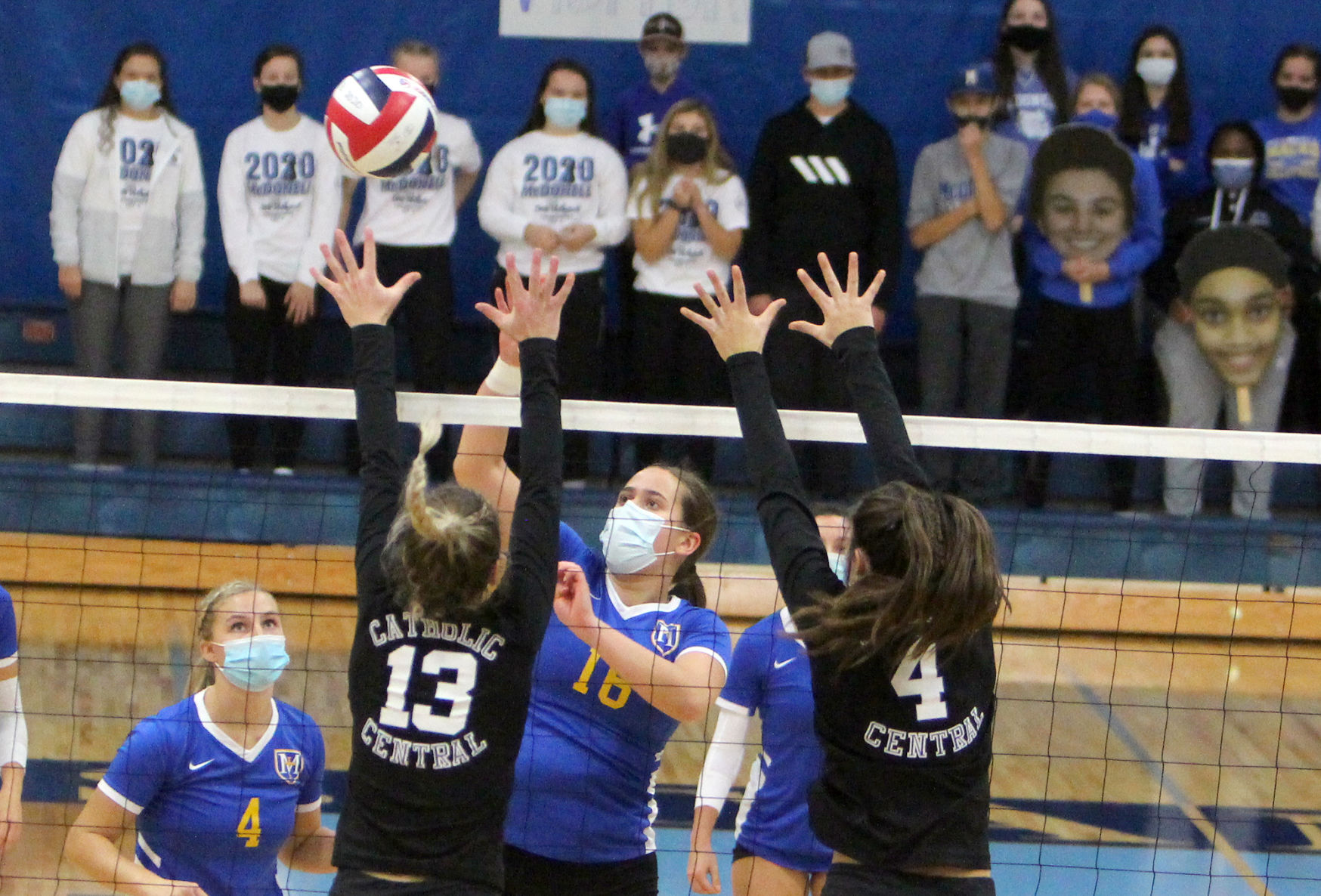 McDonell volleyball vs Catholic Central at Division 4 state championship 11-7-20
